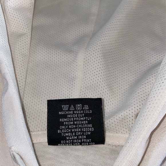 Nautica Competition Men's White Hoodie with Red and Blue Stripes - Picture 10 of 10